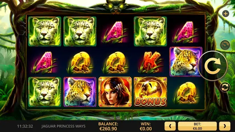 Jaguar Princess slot screenshot 1