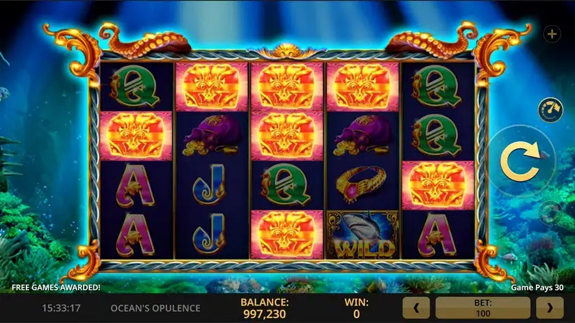 Oceans Opulence slot screenshot 3