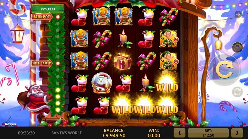 Santa’s World slot screenshot 2