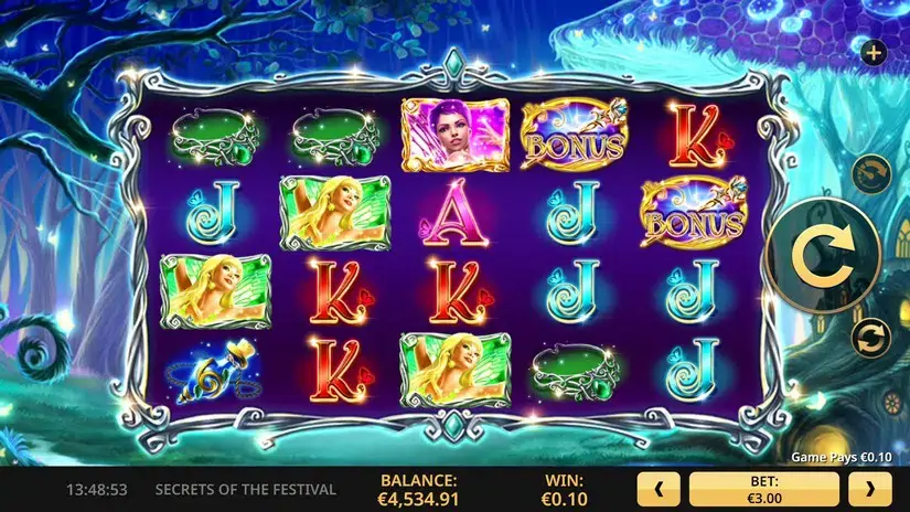 Secrets of the Festival slot screenshot 