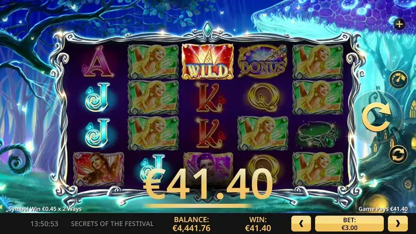 Secrets of the Festival slot screenshot 
