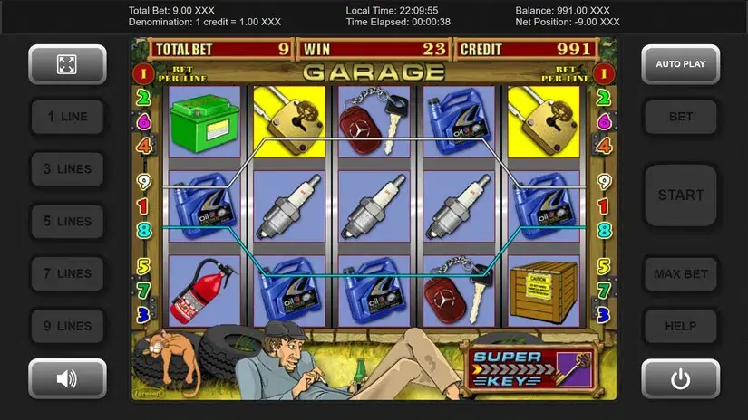 Garage slot screenshot 2