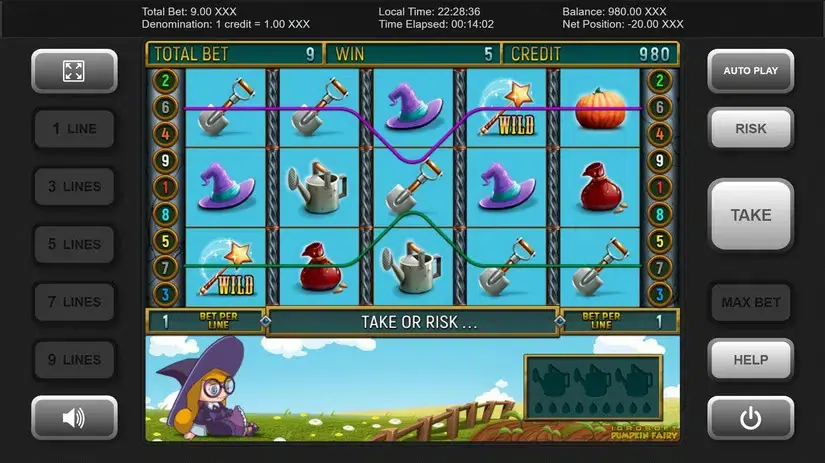 Pumpkin Fairy slot screenshot 2