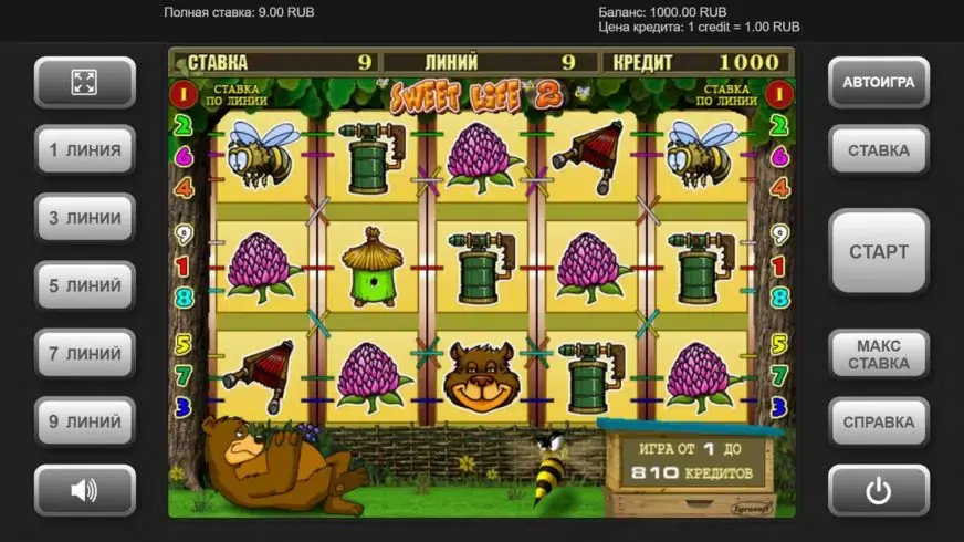 Sweet Life 2 slot screenshot 1