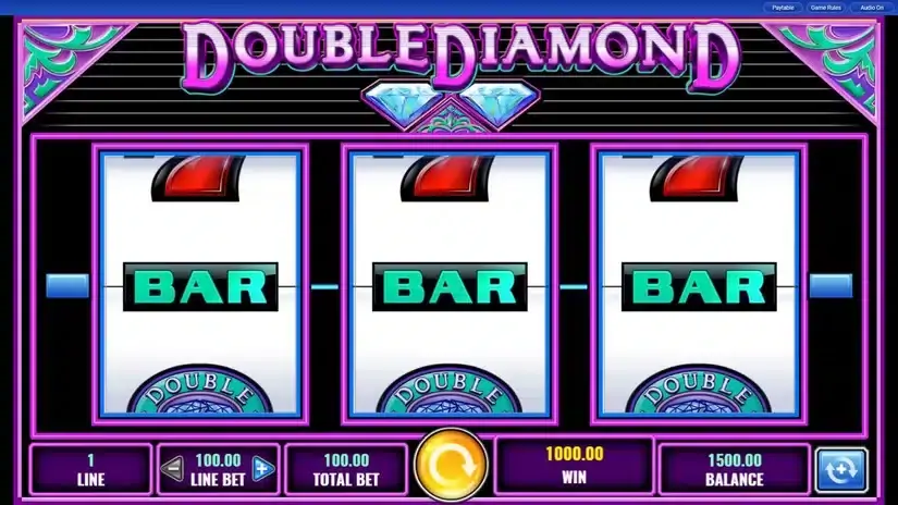 Double Diamond slot screenshot 