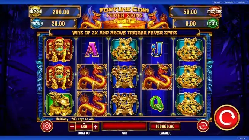 Fortune Coin Fever Spins slot screenshot 1
