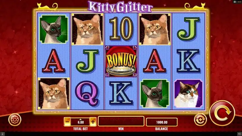 Kitty Glitter slot screenshot 