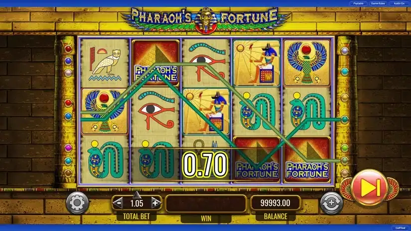 Pharoah’s Fortune slot screenshot 3