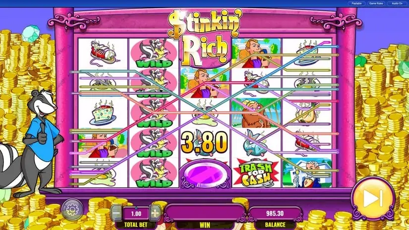 Stinkin’ Rich slot screenshot 2