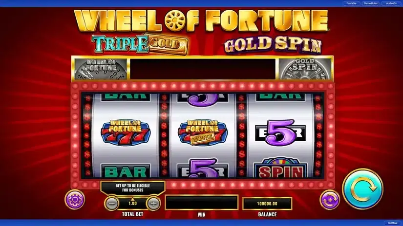 Wheel of Fortune slot screenshot 