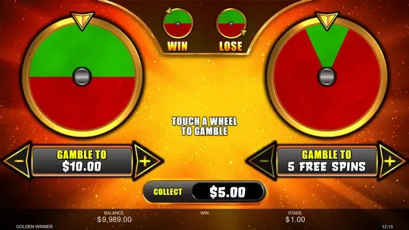Golden Winner slot screenshot 