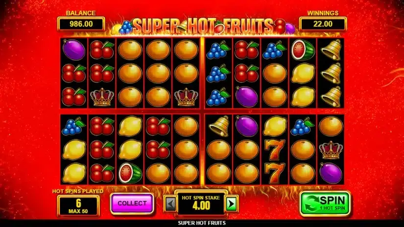 Super Hot Fruits slot screenshot 