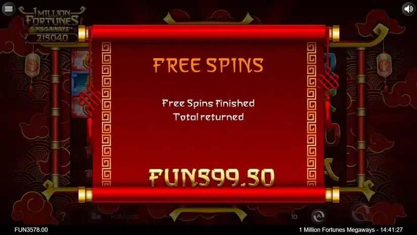 1 Million Fortunes Megaways slot screenshot 6