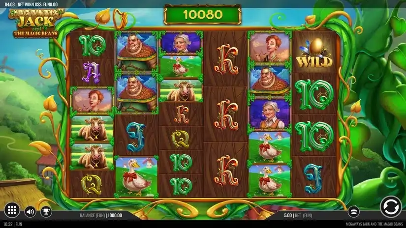 Megaways Jack and The Magic Beans slot screenshot 