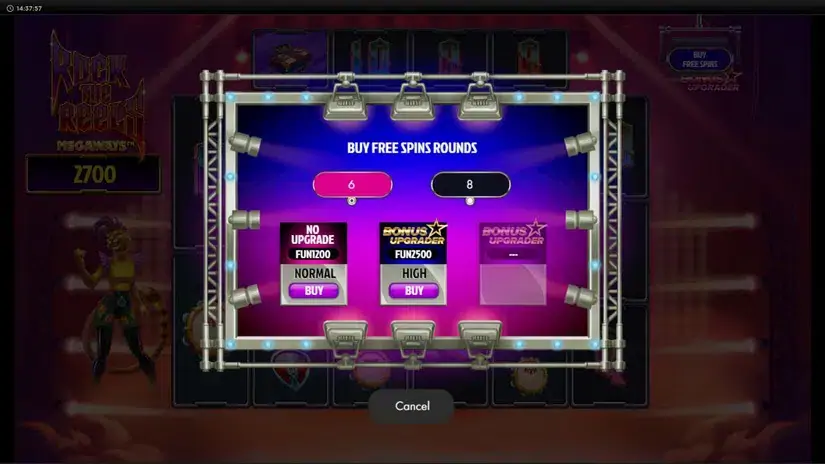 Rock the Reels Megaways slot screenshot 2