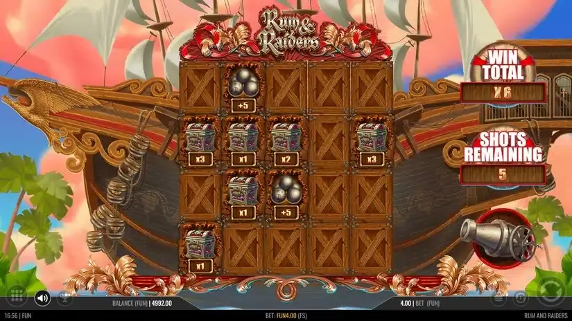 Rum and Raiders slot screenshot 4