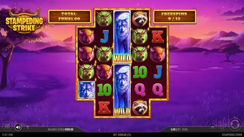 Stampeding Strike slot screenshot 