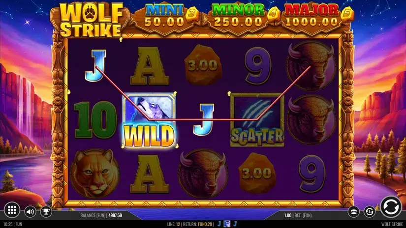 Wolf Strike slot screenshot 2