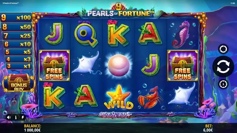 9 Pearls of Fortune slot screenshot 