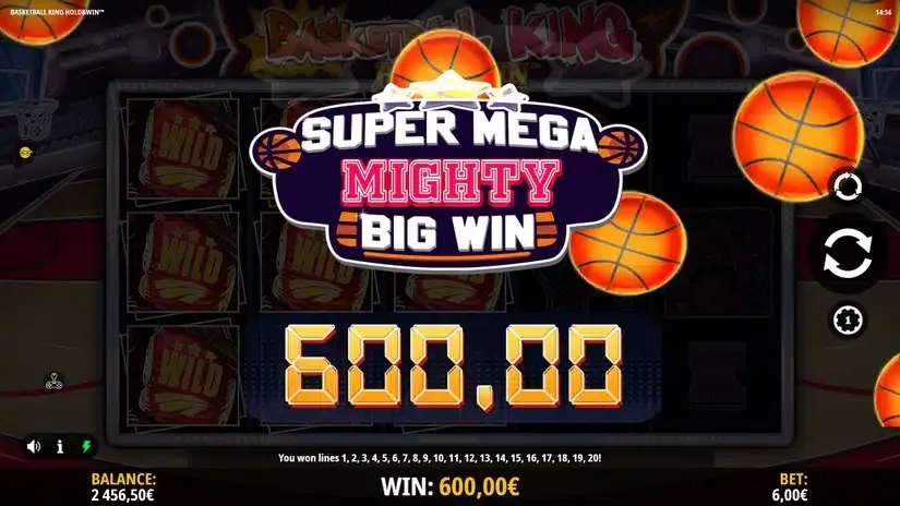 Basketball King Hold and Win slot screenshot 7