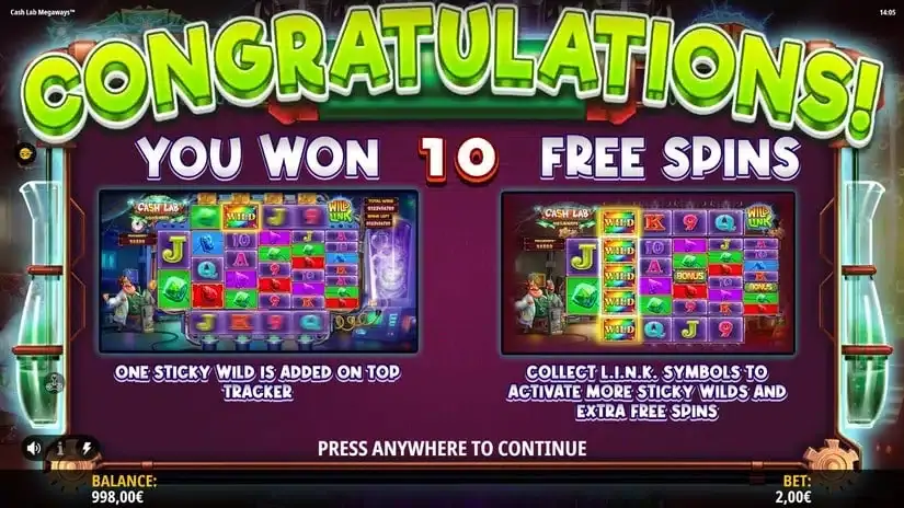 Cash Lab Megaways slot screenshot 3