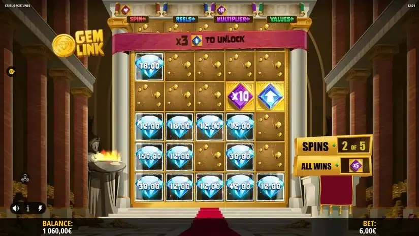 Cresus Fortunes slot screenshot 7