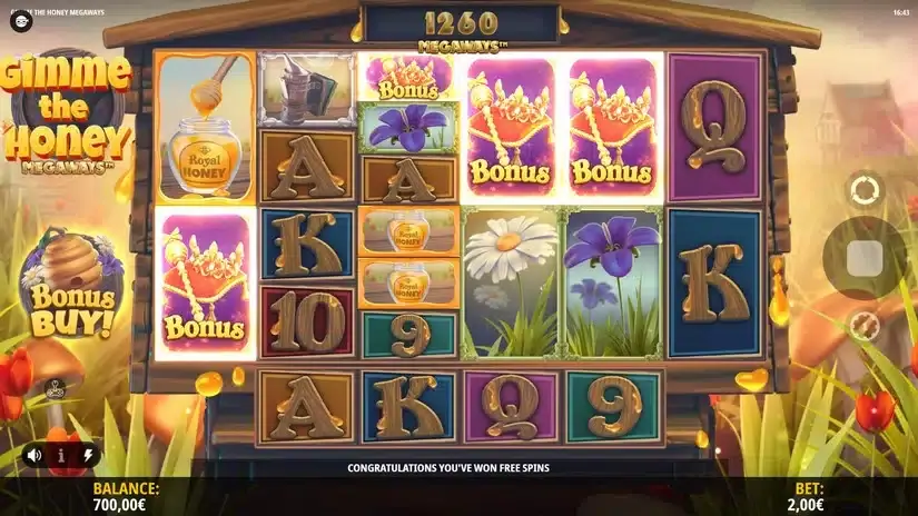 Gimme the Honey Megaways slot screenshot 2