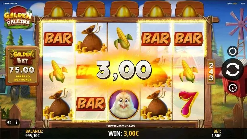 Golden Gallina slot screenshot 3