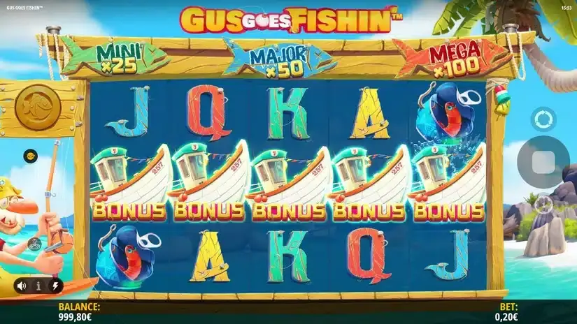 Gus Goes Fishin’ slot screenshot 2
