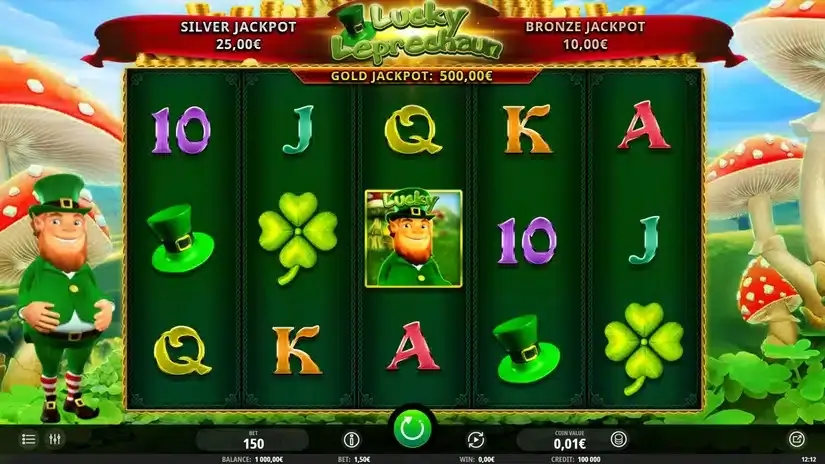 Lucky Leprechaun slot screenshot 