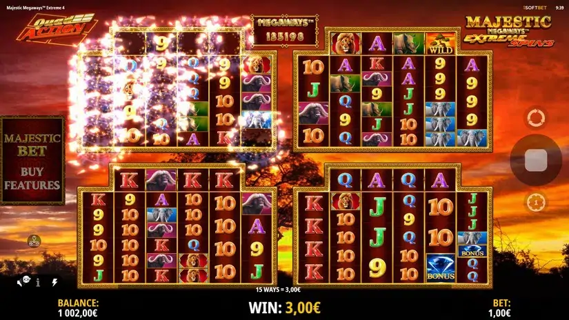 Majestic Megaways Extreme 4 slot screenshot 2
