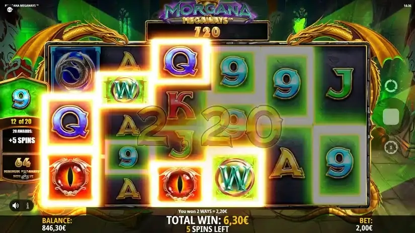 Morgana Megaways slot screenshot 