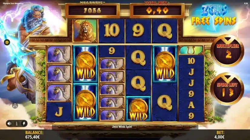 Olympus Zeus Megaways slot screenshot 6