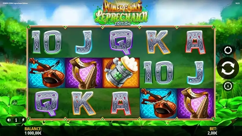 Power Coins Leprechaun Edition slot screenshot 3