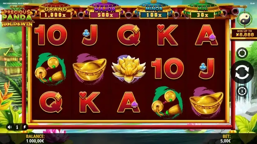 Precious Panda: Hold & Win slot screenshot 1