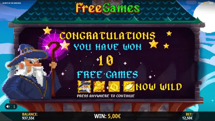 Secrets Of The Sorcerer slot screenshot 5