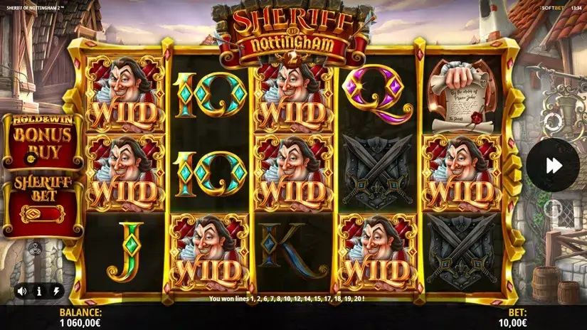 Sheriff of Nottingham 2 slot screenshot 6