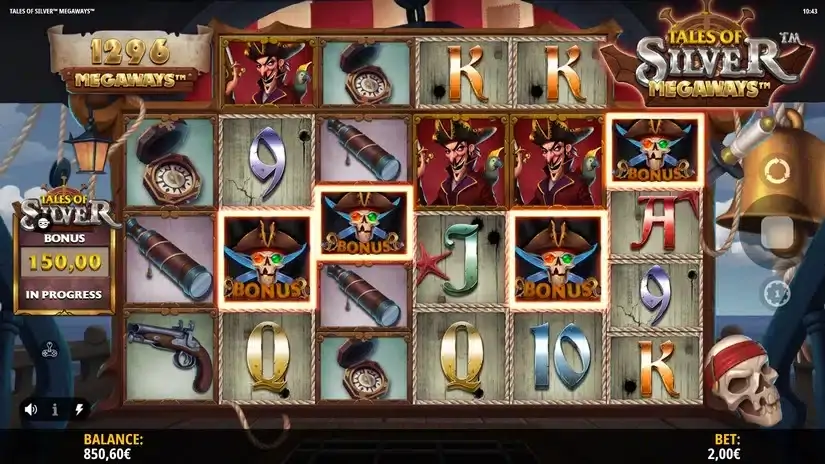 Tales of Silver Megaways slot screenshot 3