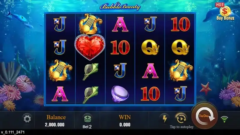 Bubble Beauty slot screenshot 