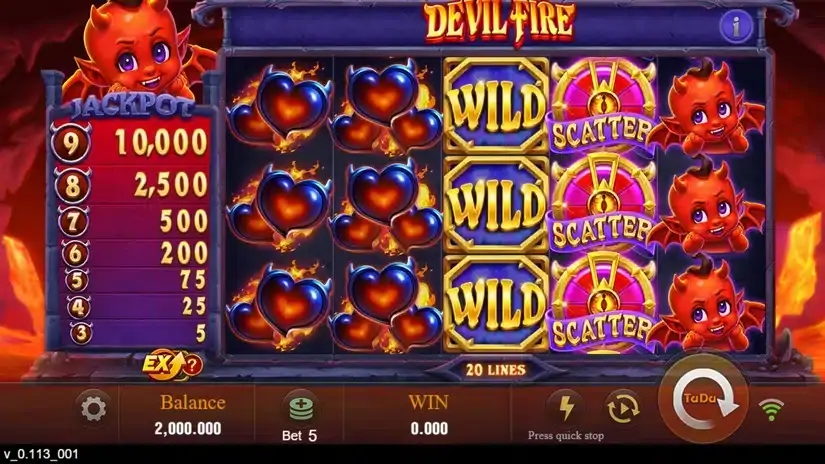 Devil Fire slot screenshot 1