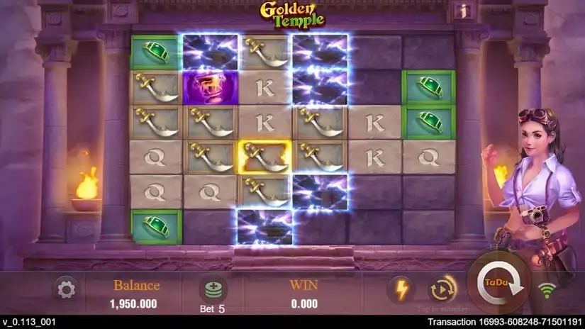 Golden Temple (Tada Gaming) slot screenshot 2