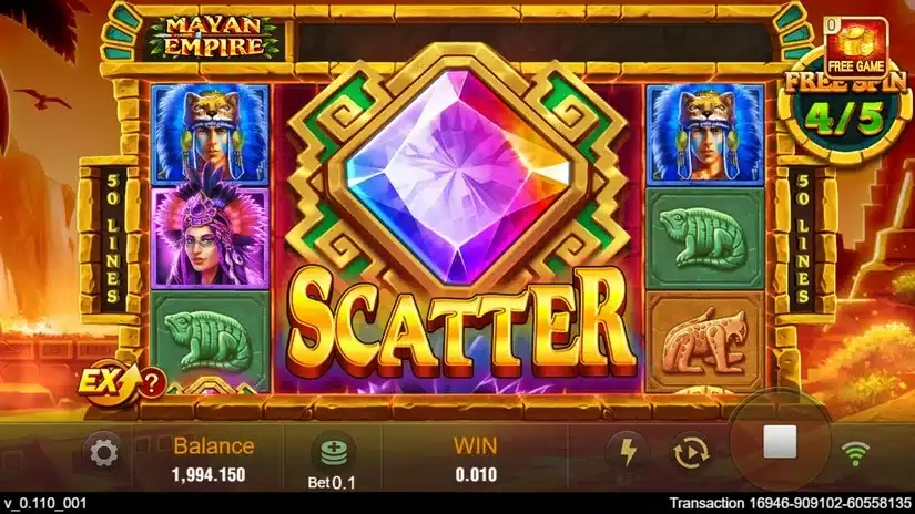 Mayan Empire slot screenshot 4