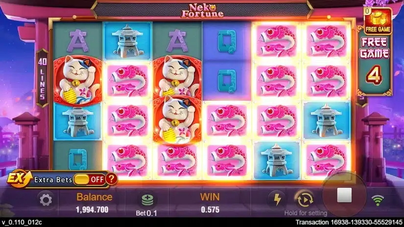 Neko Fortune slot screenshot 4