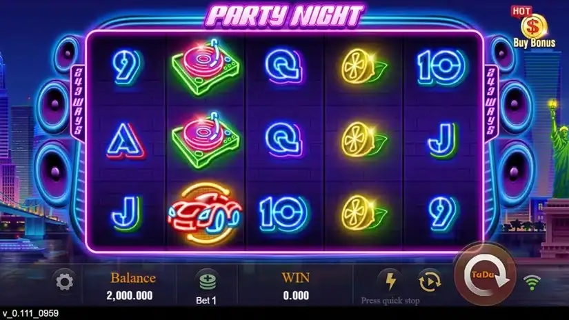 Party Night (Tada Gaming) slot screenshot 1