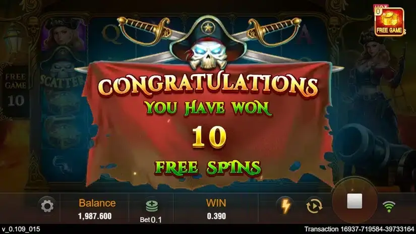 Pirate Queen slot screenshot 4