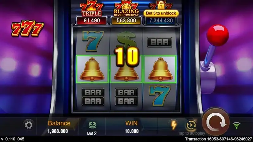 Seven Seven Seven slot screenshot 3