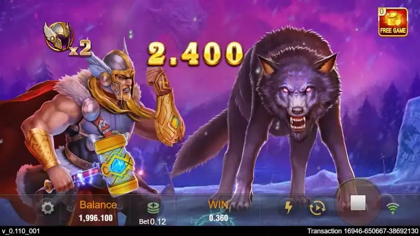 Thor X slot screenshot 