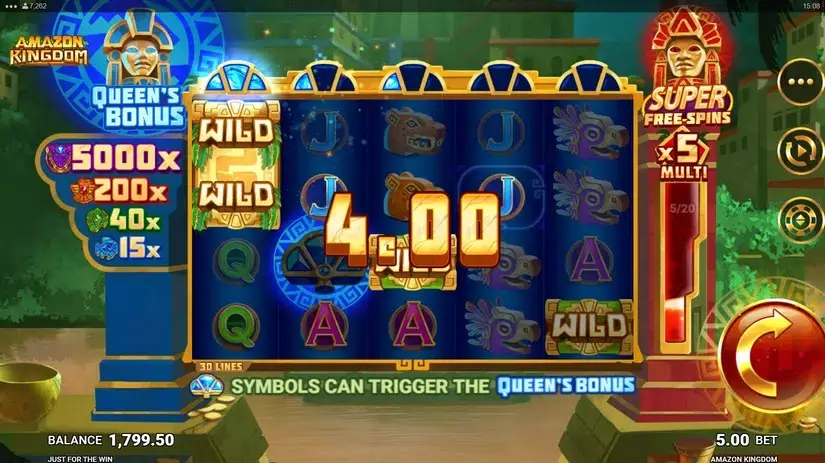 Amazon Kingdom slot screenshot 