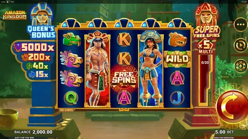 Amazon Kingdom slot screenshot 