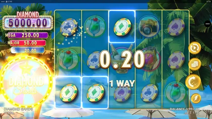 Diamond Sands slot screenshot 2